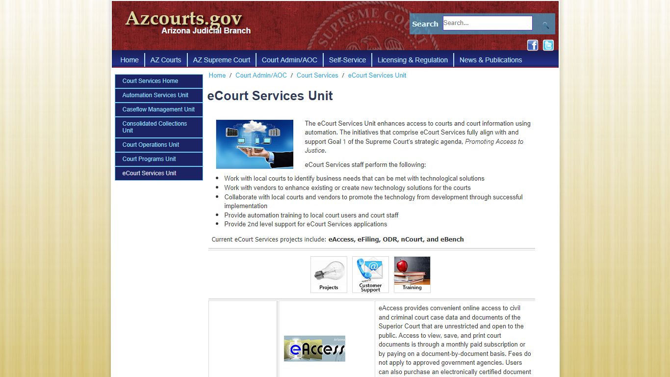 eCourt Services Unit - Arizona Judicial Branch